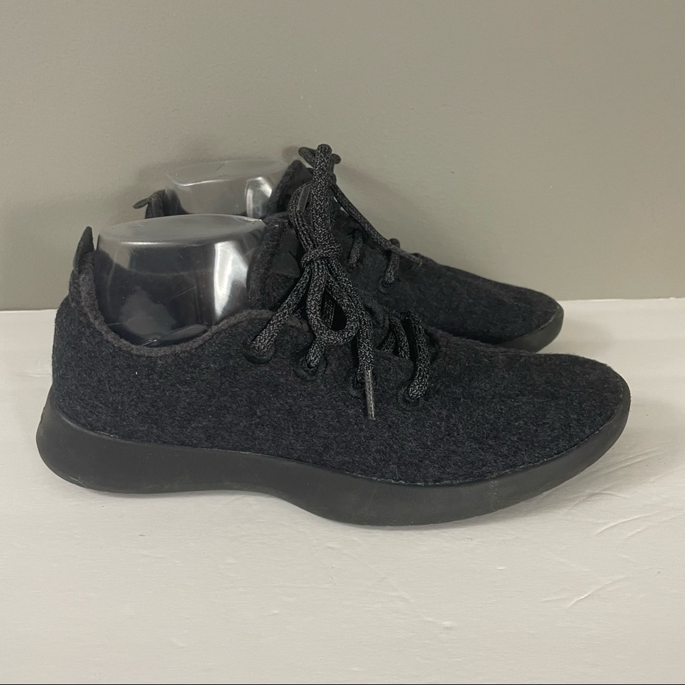 Allbirds Men's Size 8 Casual Gray Black Merino Wool Runners Sneakers Shoes